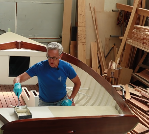 The Art of Boatbuilding: Painting Tread and Varnishing with Lust