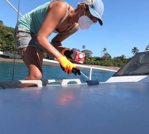 Solo Sailing and Deck Painting with White Spot Pirates