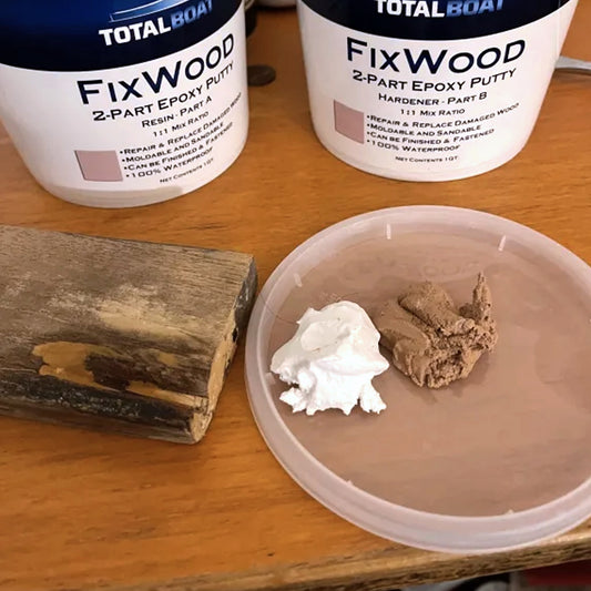 Powerful clear epoxy wood filler For Strength 