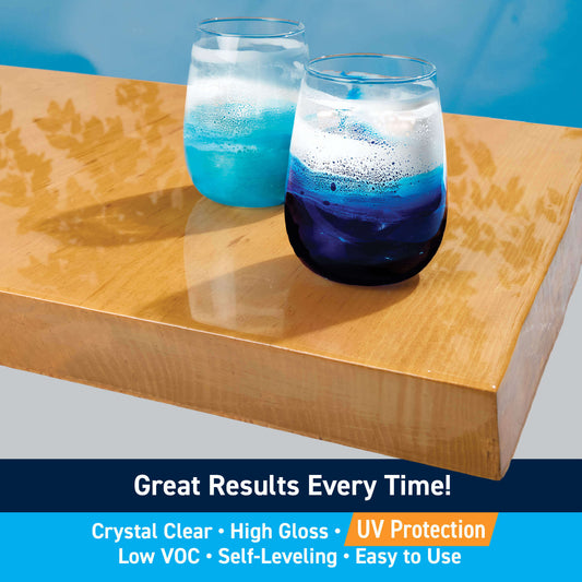 Easy to Use Table Top Epoxy Resin Produces Great Results Every Time, UV Protection