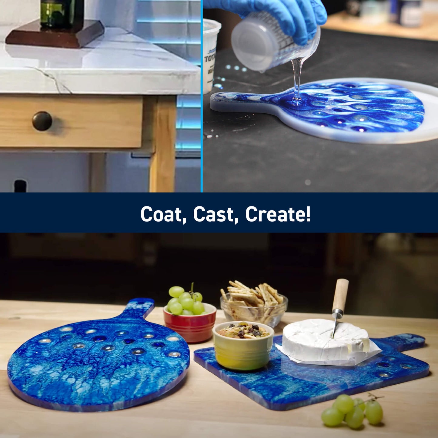 Coat, cast, or create original art with Table Top Epoxy Resin