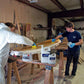 TotalBoat Traditional 5:1 Marine Epoxy Resin: Being worked into fiberglass