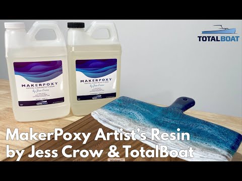TotalBoat MakerPoxy Crystal Clear Artist Pro Art Resin by Jess Crow 8 oz. Kit