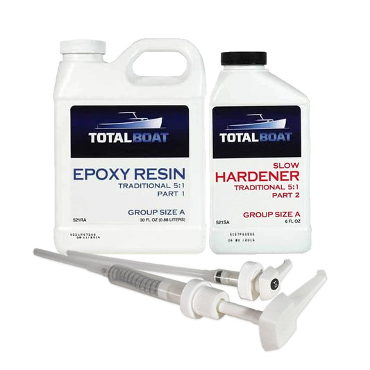 TotalBoat - Thick Set Fathom Deep Pour Clear Casting Epoxy Resin Kit - 1.5  Gallon
