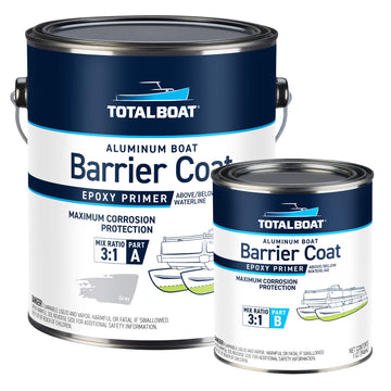 TotalBoat Aluminum Boat Barrier Coat Epoxy Primer Gallon Kit Gray