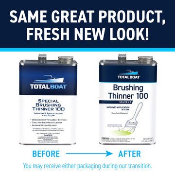 TotalBoat Special Brushing Thinner 100: Same Great Product, Fresh New Look!