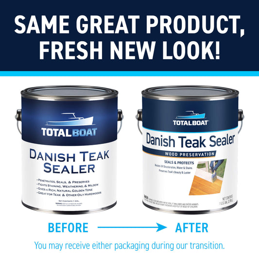 TotalBoat Danish Teak Sealer: Same Great Product, Fresh New Look!