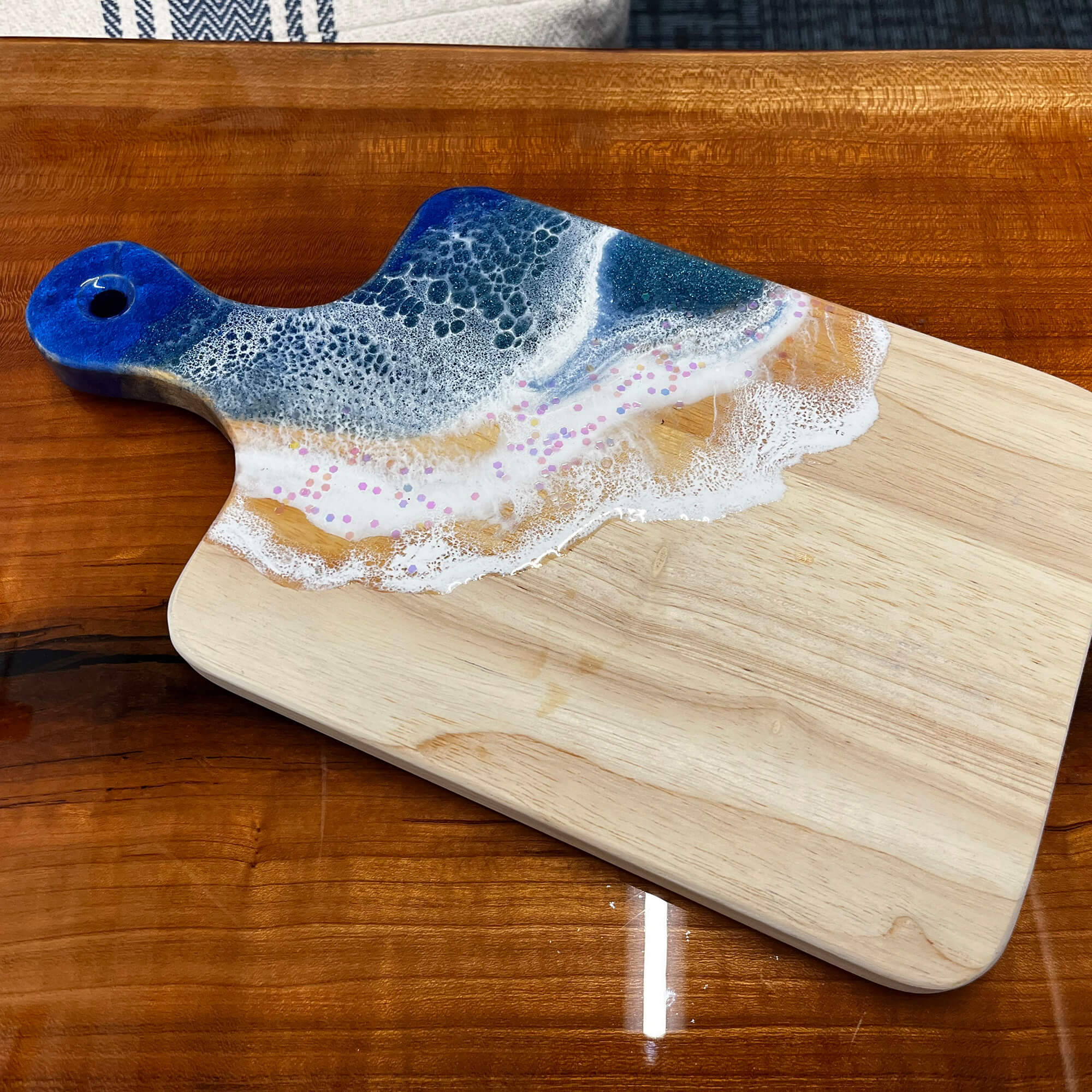 Split wave hotsell ocean cutting board