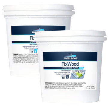 TotalBoat FixWood Wood Repair Epoxy Putty 2 Quart Kit