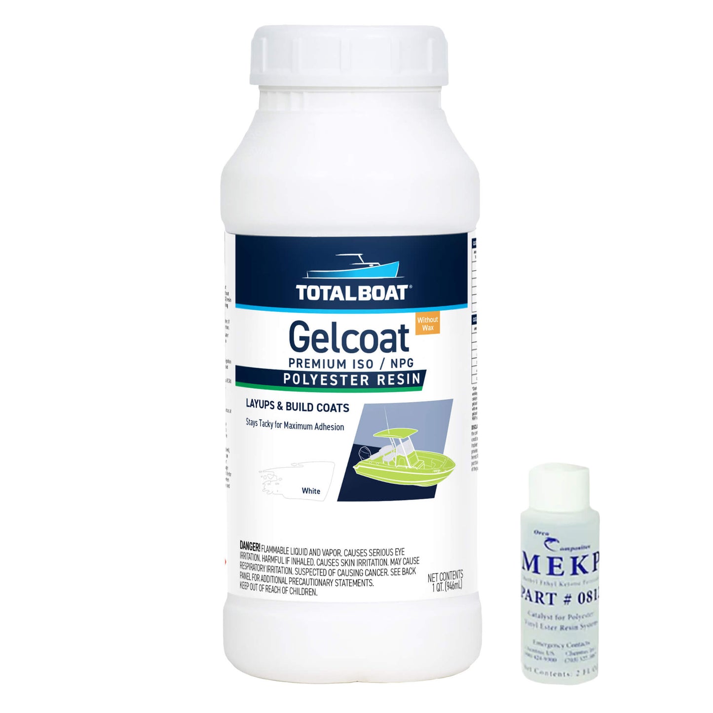 TotalBoat Gelcoat White No Wax Quart