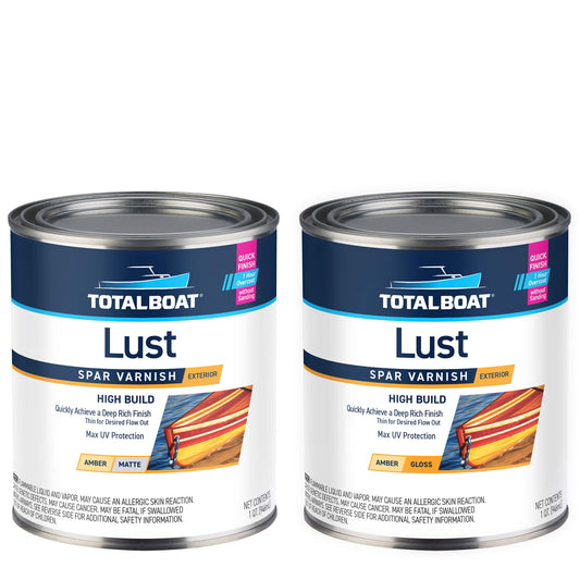 TotalBoat Lust Varnish - Matte & Gloss 2 Quart Kit