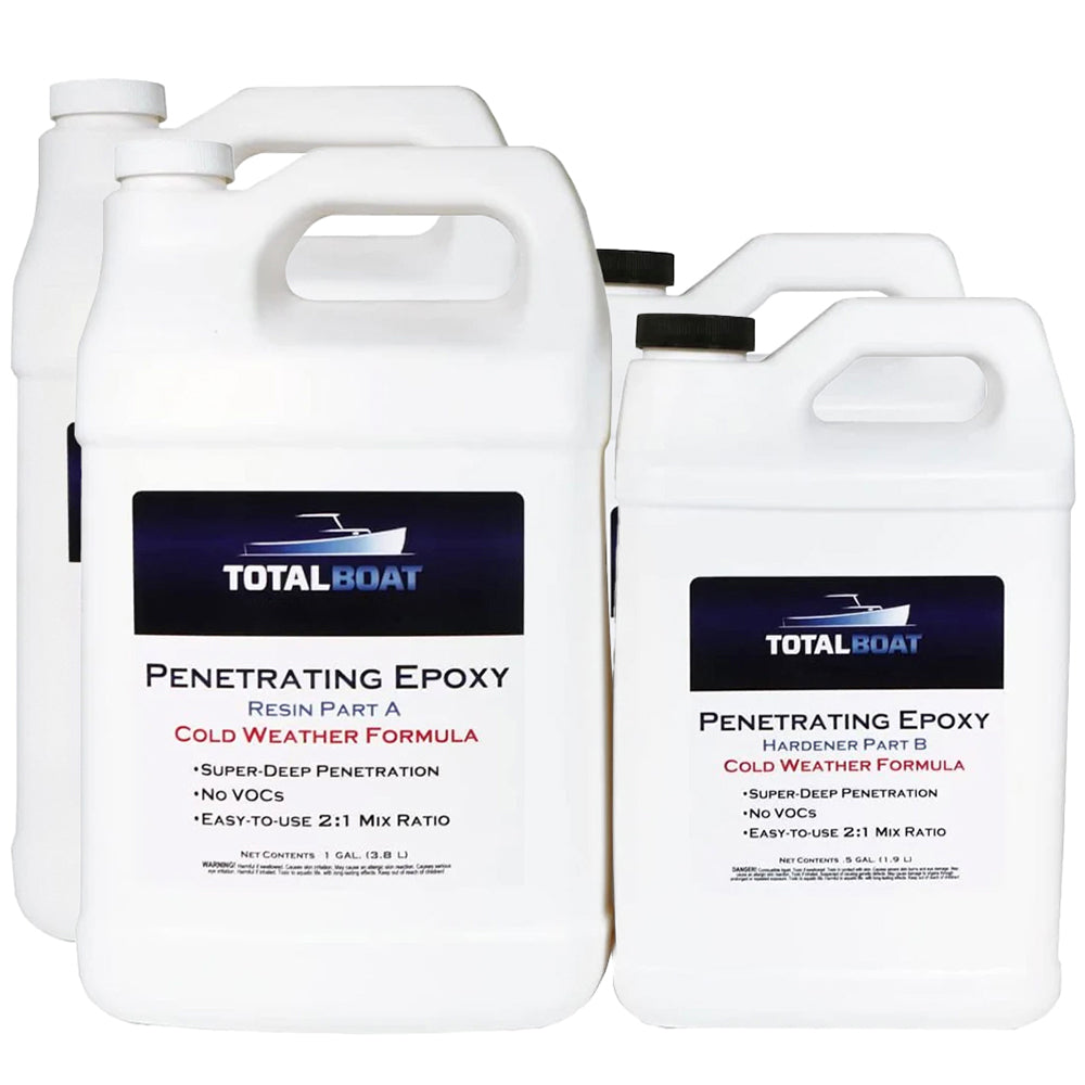 TotalBoat Penetrating Epoxy Cold Weather Formula 3-Gallon Kit