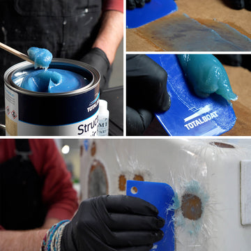 TotalBoat Polyester Structural Repair Putty, MEKP mix and use