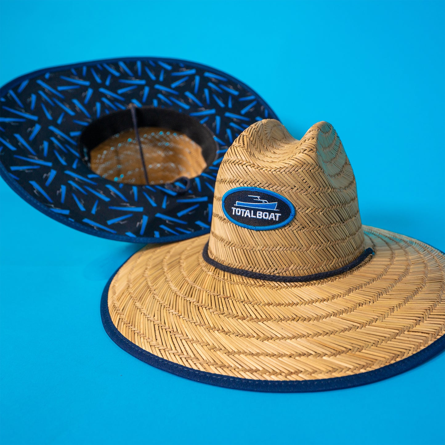 TotalBoat Straw Sun Hat | Wide-Brim Summer Beach Hat