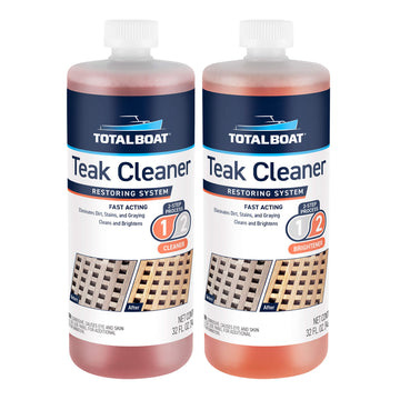 TotalBoat 2-Part Teak Wood Cleaner and Brightening System