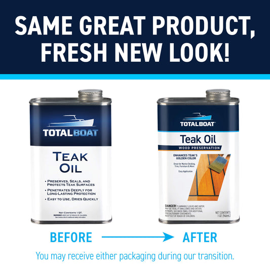 TotalBoat Teak Oil: Same Great Product, Fresh New Look!