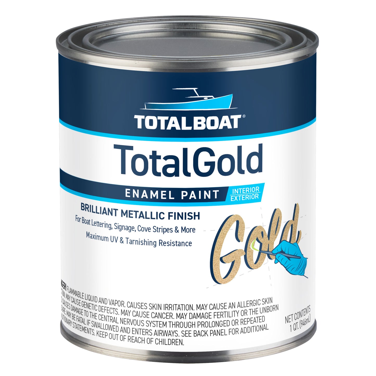 TotalBoat TotalGold Metallic Paint Quart