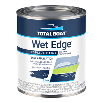 TotalBoat Wet Edge Topside Paint Flag Blue Quart