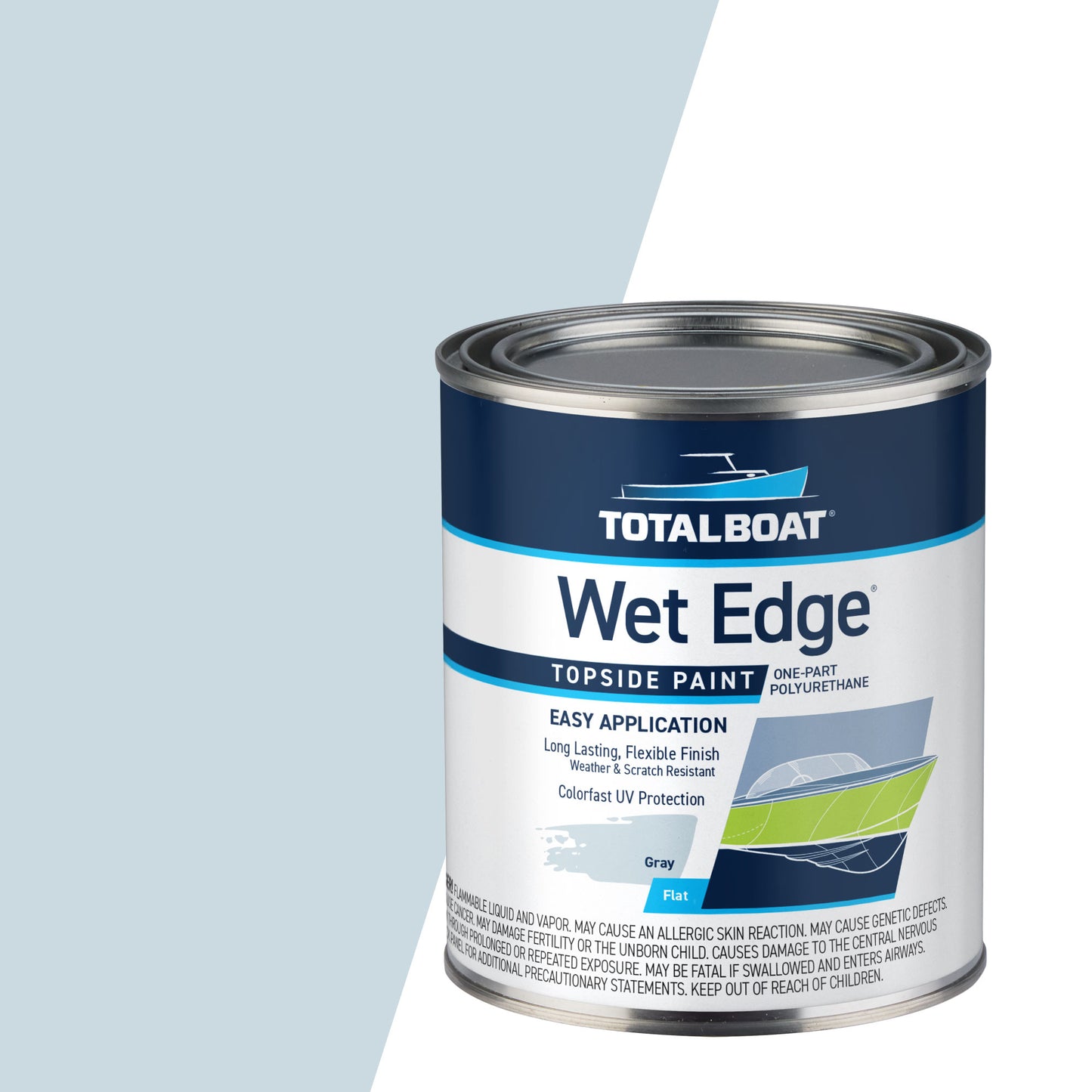 TotalBoat Wet Edge Topside Paint Flat Gray