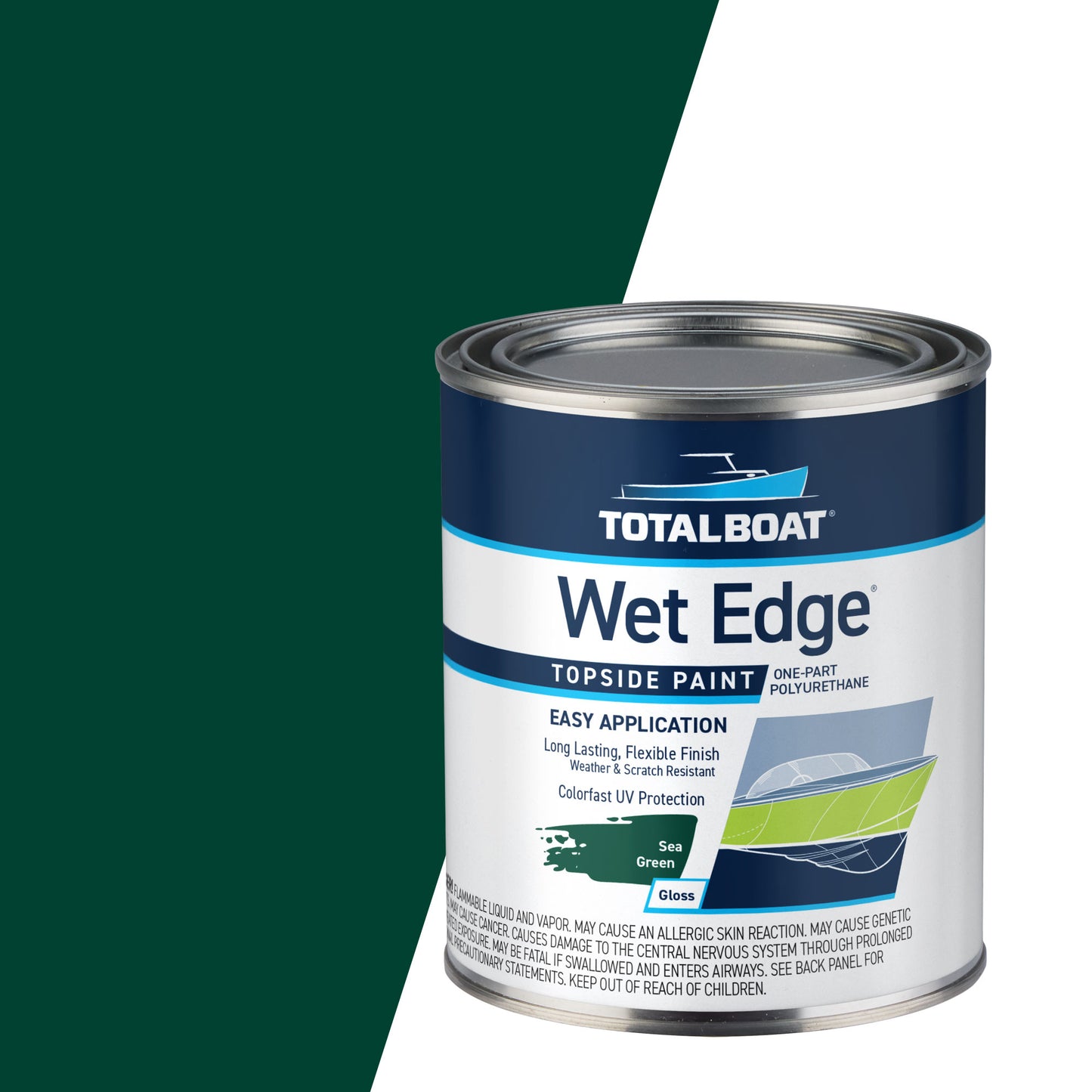 TotalBoat Wet Edge Topside Paint Sea Green