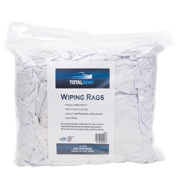 TotalBoat White Cotton Cleaning & Wiping Rags 4lb bag