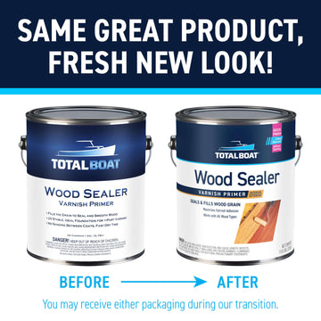 TotalBoat Wood Sealer Varnish Primer: Same Great Product, Fresh New Look!