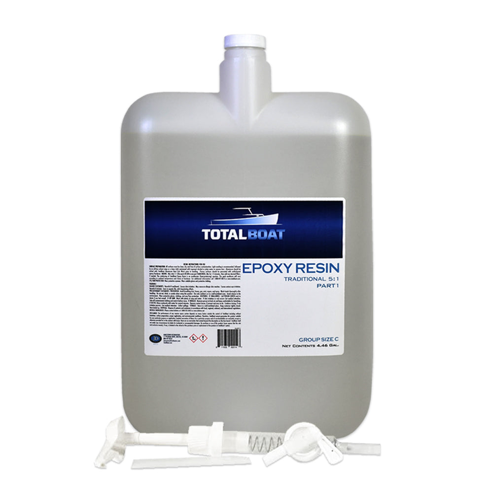 TotalBoat 5:1 Epoxy Resin Kit (Quart, Fast Hardener), Marine Grade