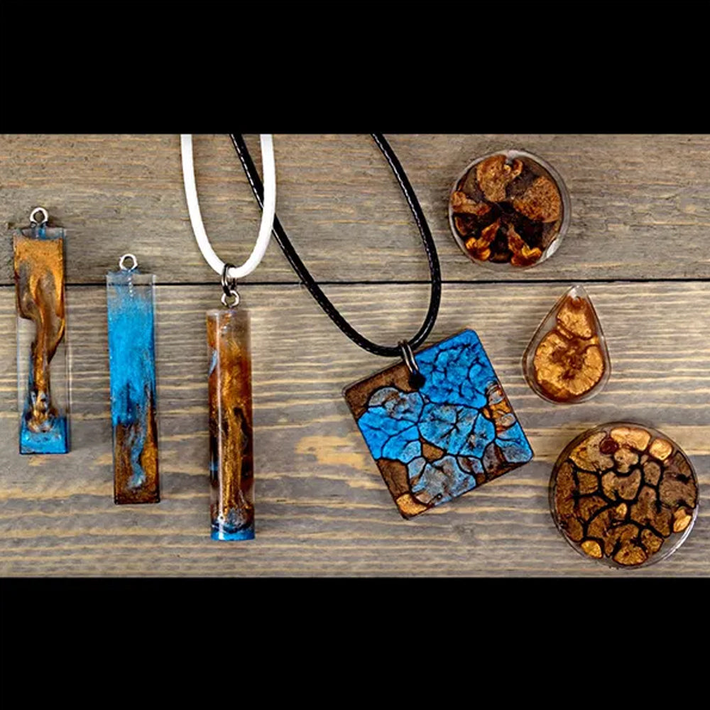 Wood clearance epoxy necklace