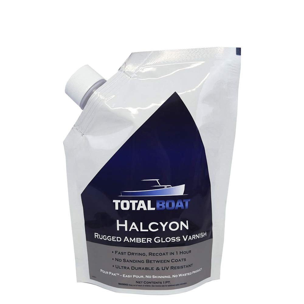 TotalBoat - Halcyon Water-Based Marine Varnish - High Gloss - Quart