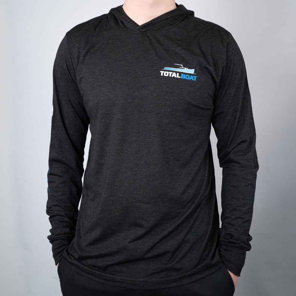 Black long sleeve outlet t shirt hoodie