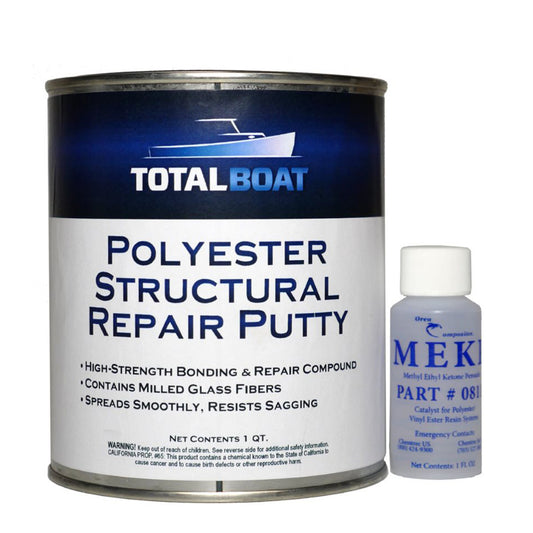  TotalBoat Polyester Laminating Resin - Marine Grade Fiberglass  Resin and MEKP Catalyst for Layups and Repairs (Gallon) : Sports & Outdoors